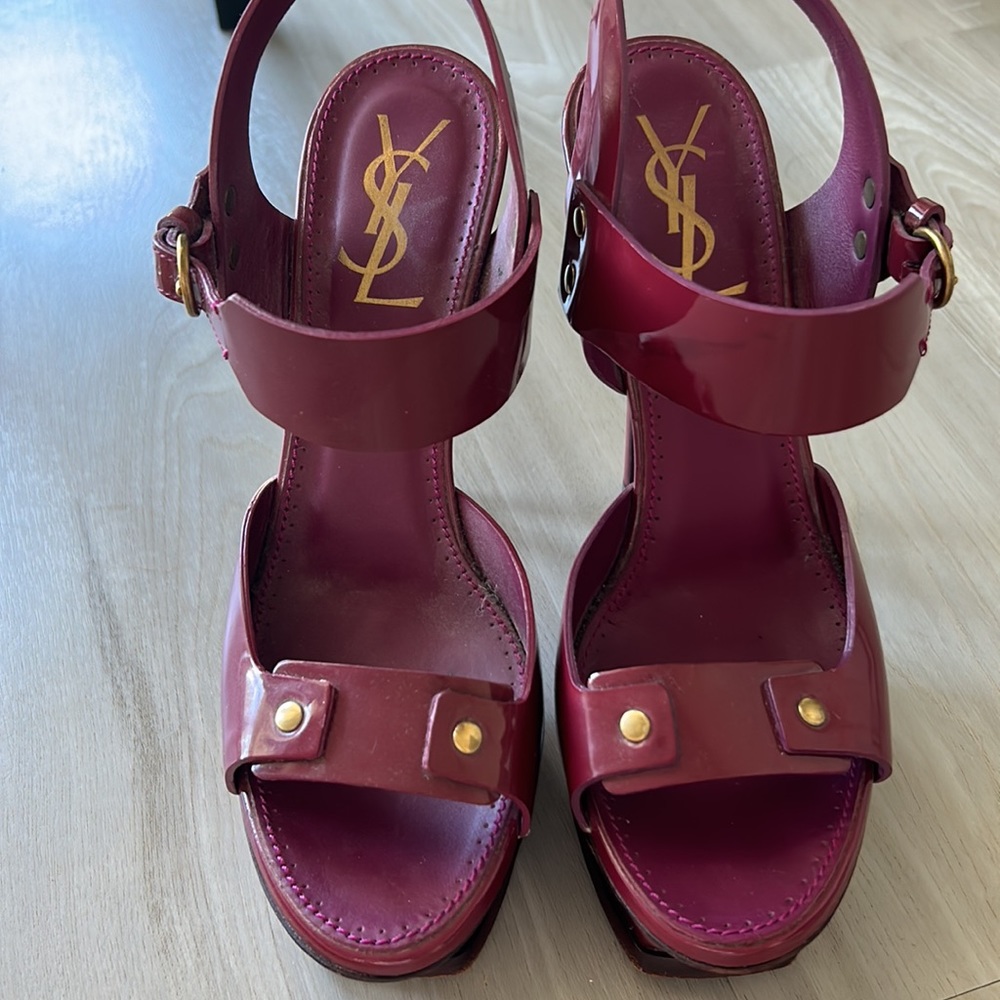 YSL Authentic Tribute Heel Purple - 38